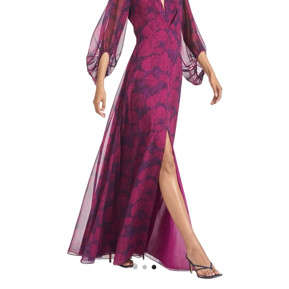 Sachin + Babi Magenta Floral Maxi Dress